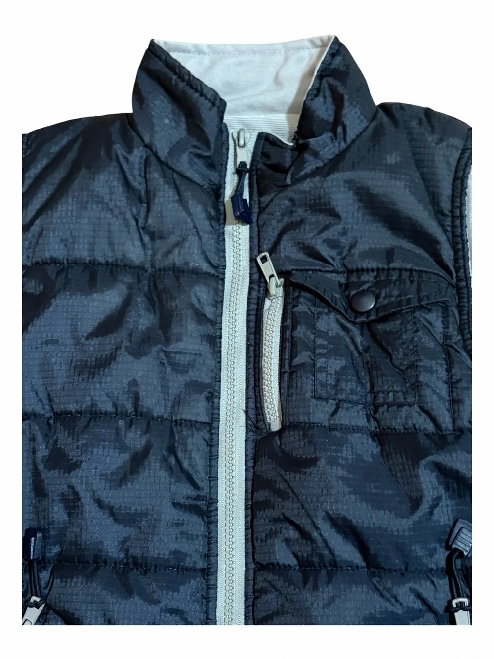 SPORTRAX ACTIVE GEAR Dark Blue Quilted Puffy Vest Zip Up Boys Size 5